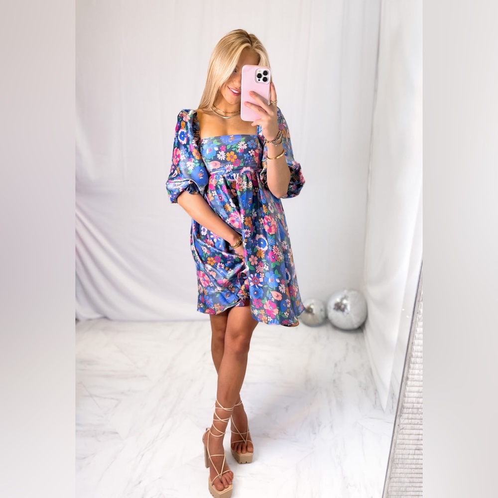 Floral Shimmer Dress